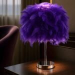 101433 Roma-Β Mini Feather Επιτραπέζιο Φωτιστικό με πούπουλο 1ΧΕ27 D23 Μοβ - Image 7