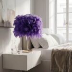 101433 Roma-Β Mini Feather Επιτραπέζιο Φωτιστικό με πούπουλο 1ΧΕ27 D23 Μοβ - Image 8