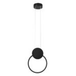 LG-6438-Round Μεταλλικό Κρεμαστό Φωτιστικό 12Watt CCT - Εναλλαγή Φωτισμού μέσω Διακόπτη On/Off All In One