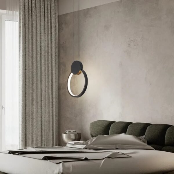 LG-6438-Round Μεταλλικό Κρεμαστό Φωτιστικό 12Watt CCT - Εναλλαγή Φωτισμού μέσω Διακόπτη On/Off All In One - Image 2