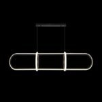 LG-6665 Ring Μεταλλικό Κρεμαστό Φωτιστικό 70Watt L120*W22*H100CM Μαύρο Dimmable CCT με χειριστήριο - Image 3