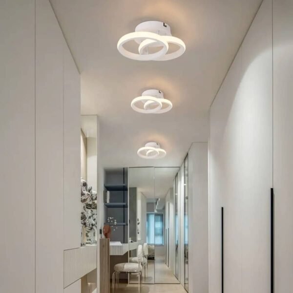 Lustre-W Μεταλλικό Φωτιστικό Οροφής 24Watt CCT μέσω διακόπτη - Image 2