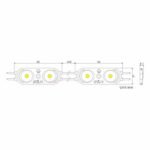 Osram Chip LED Module Επιγραφών 2W 12VDC 200LM 6000K IP67 - Image 3