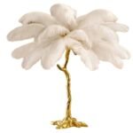 Ostrich Feather Επιτραπέζιο Φωτιστικό με πούπουλο D60