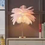 Roma-A Feather Επιτραπέζιο Φωτιστικό με πούπουλο 1ΧΕ14 D40 - Image 2