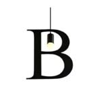 100151-B ALPHABET Μοντέρνο Κρεμαστό Φωτιστικό Οροφής Μονόφωτο 1xE27 Μαύρο Μεταλλικό Φιγούρα B Φ32 x Υ38cm