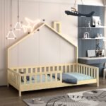 ΚΡΕΒΑΤΙ ΠΑΙΔΙΚΟ HOUSER HM740.01 τ.MONTESSORI ΞΥΛΟ ΠΕΥΚΟ ΦΥΣΙΚΟ--ΓΙΑ 190x90εκ - Image 2