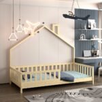 ΚΡΕΒΑΤΙ ΠΑΙΔΙΚΟ HOUSER HM740.01 τ.MONTESSORI ΞΥΛΟ ΠΕΥΚΟ ΦΥΣΙΚΟ--ΓΙΑ 190x90εκ - Image 9