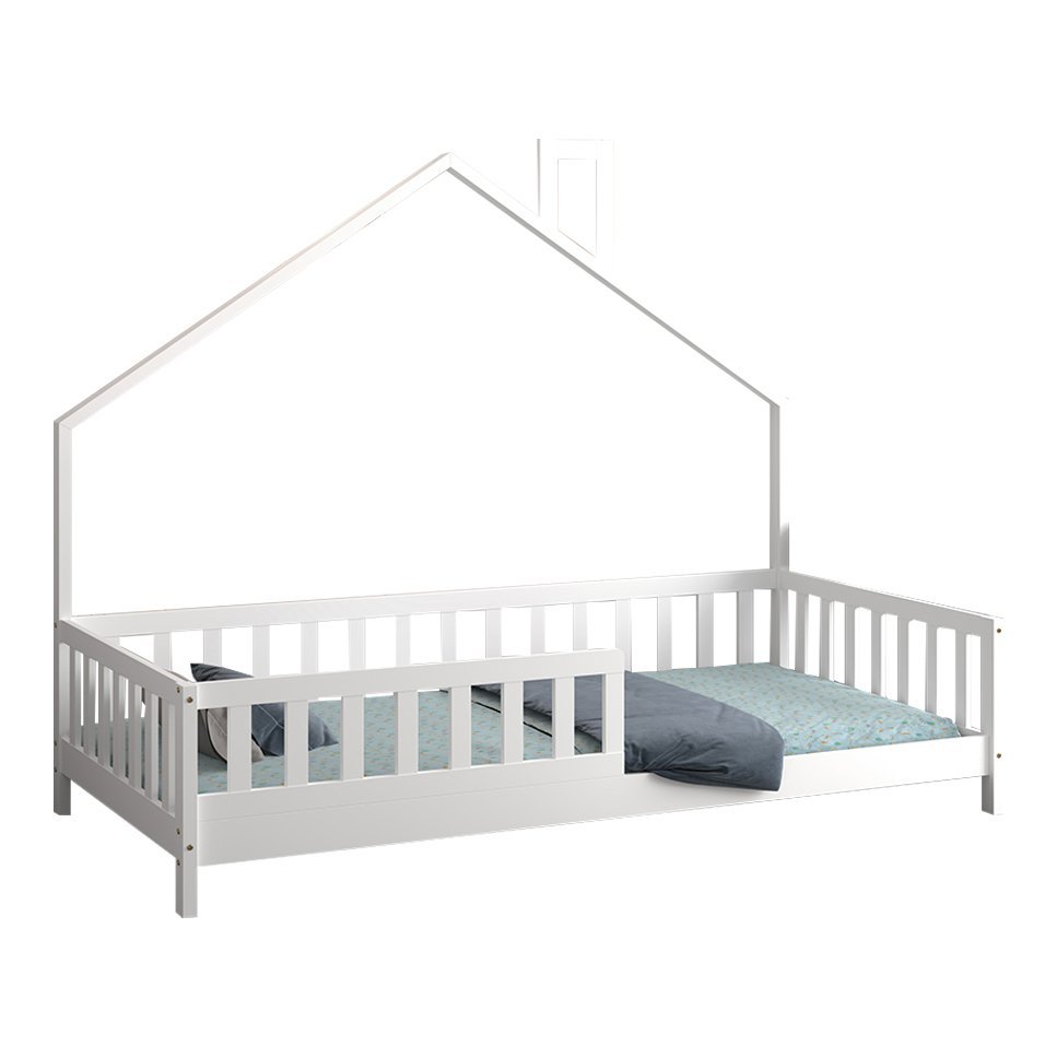 ΚΡΕΒΑΤΙ ΠΑΙΔΙΚΟ HOUSER HM740.03 τ.MONTESSORI ΞΥΛΟ ΠΕΥΚΟ ΛΕΥΚΟ–ΓΙΑ 190×90εκ ΚΡΕΒΑΤΙ ΠΑΙΔΙΚΟ HOUSER HM740.03 τ.MONTESSORI ΞΥΛΟ ΠΕΥΚΟ ΛΕΥΚΟ--ΓΙΑ 190x90εκ - Image 1