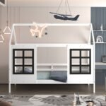 ΠΑΙΔΙΚΟ ΚΡΕΒΑΤΙ τ.MONTESSORI DOMER HM742.01 ΞΥΛΟ ΠΕΥΚΟΥ ΛΕΥΚΟ--ΓΙΑ 90x190εκ - Image 4