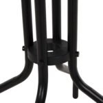 ΣΕΤ ΤΡΑΠΕΖΑΡΙΑΣ 3ΤΜΧ LINO HM10728.03-- 2 ΜΕΤΑΛ. ΚΑΡΕΚΛΕΣ--ΣΤΡΟΓΓΥΛΟ ΤΡΑΠΕΖΙ Φ60εκ ΜΑΥΡΟ - Image 4