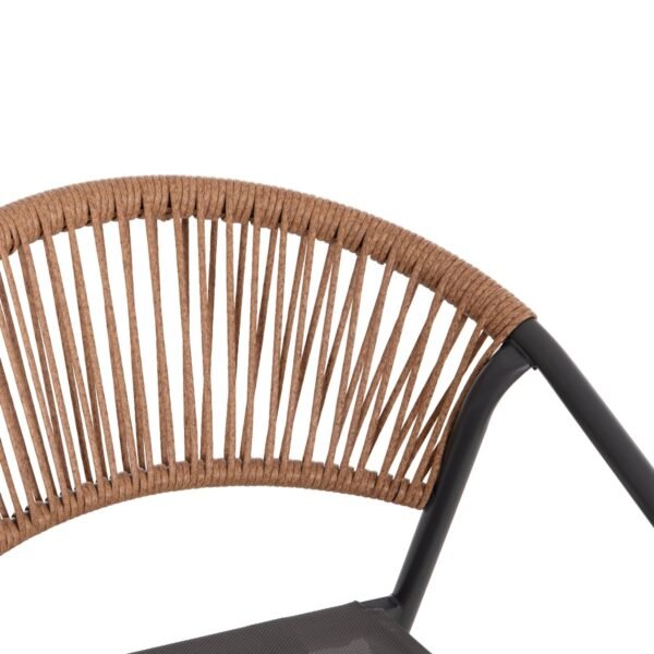 ΣΕΤ ΤΡΑΠΕΖΑΡΙΑΣ 5ΤΜΧ ADAM HM10727.01 ΚΑΡΕΚΛΕΣ ΜΕΤΑΛΛΙΚΕΣ & ΤΡΑΠΕΖΙ 110x60εκ ΓΚΡΙ - Image 6