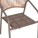ΣΕΤ ΤΡΑΠΕΖΑΡΙΑΣ 5ΤΜΧ ADAM HM10727.04 ΚΑΡΕΚΛΕΣ ΜΕΤΑΛΛΙΚΕΣ & ΤΡΑΠΕΖΙ 110x60εκ ΣΑΜΠΑΝΙ - Image 8