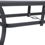 ΣΕΤ ΤΡΑΠΕΖΑΡΙΑΣ 5ΤΜΧ BRUNO HM10729.01 ΚΑΡΕΚΛΕΣ ΜΕΤΑΛΛΙΚΕΣ & ΤΡΑΠΕΖΙ 140x80εκ ΓΚΡΙ - Image 5