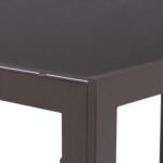 ΣΕΤ ΤΡΑΠΕΖΑΡΙΑΣ 5ΤΜΧ ENDIKA HM21011 ΚΑΡΕΚΛΕΣ ΜΕ ΜΑΞΙΛΑΡΙ & ΤΡΑΠΕΖΙ 150x90εκ ΚΑΦΕ - Image 3