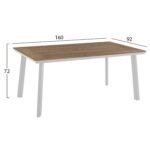 ΣΕΤ ΤΡΑΠΕΖΑΡΙΑΣ TABER HM10737.01 ΤΡΑΠΕΖΙ & 6 ΠΟΛΥΘΡΟΝΕΣ-ΑΛΟΥΜΙΝΙΟ & POLYWOOD-ΛΕΥΚΟ - Image 2