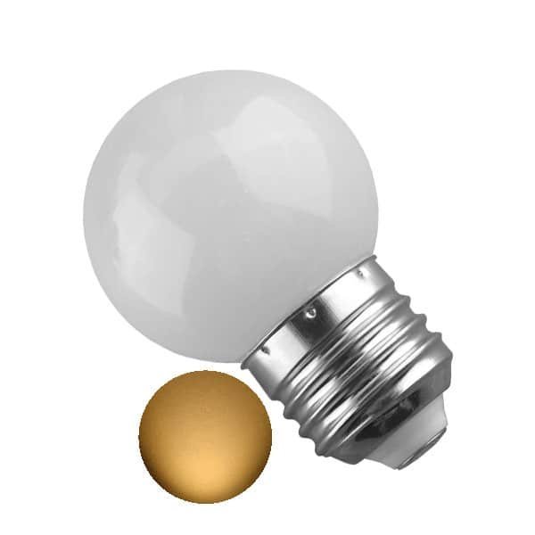 Γλομπάκι-LED-E27-G45-Mini-2W-1 100091 Λάμπα LED E27 G45 Γλομπάκι 2W 80lm 260° AC 220-240V IP20 Φ4.5 x Υ6.9cm - 2 Χρόνια Εγγύηση Θερμό Λευκό - Image 1