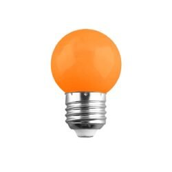 100091 Λάμπα LED E27 G45 Γλομπάκι 2W 80lm 260° AC 220-240V IP20 Φ4.5 x Υ6.9cm - 2 Χρόνια Εγγύηση Πορτοκαλί