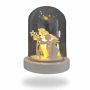 Διακοσμητική Φωτιστική Γυάλα Αγγελάκια 18CM