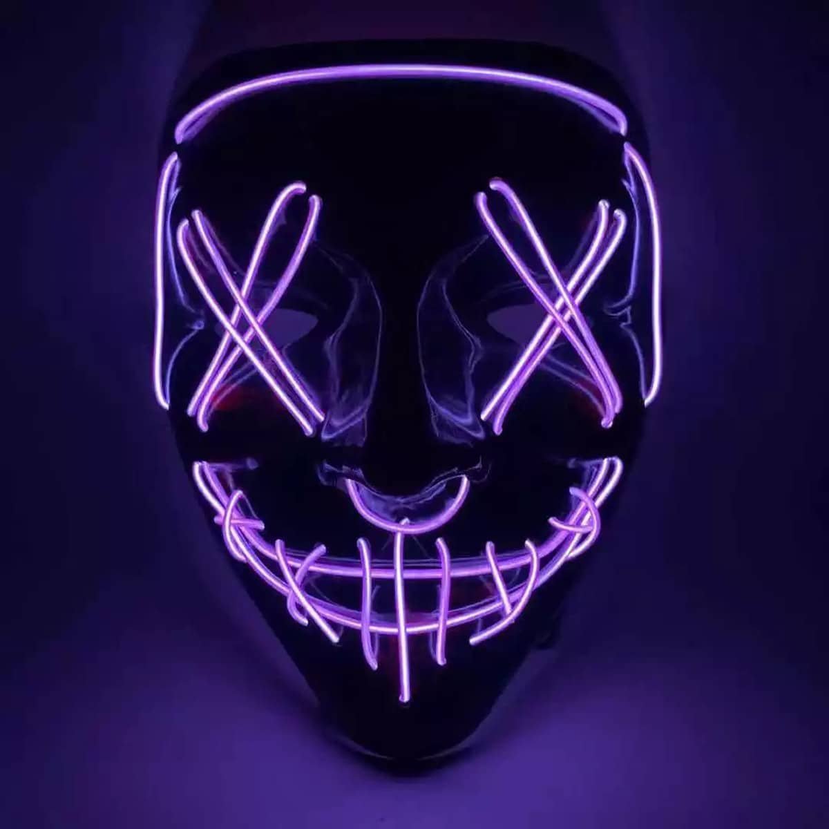 Μάσκα-με-φωτισμό-Led-Neon-1 100239 Μάσκα με φωτισμό Led Neon Φούξια - Image 1