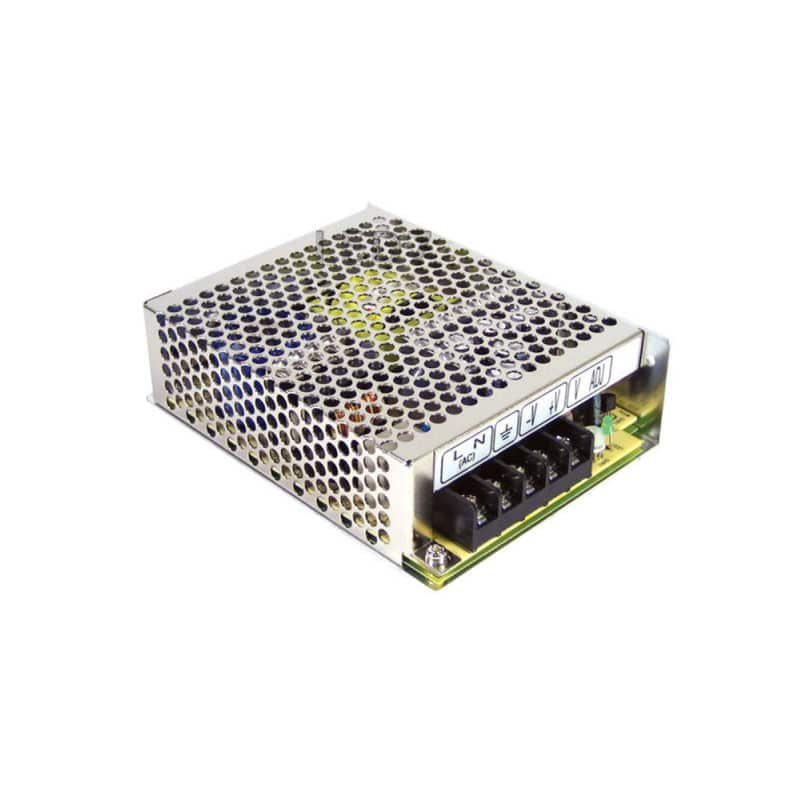 Τροφοδοτικό-60W-12VDC 100662 Μεταλλικό Τροφοδοτικό LED 60W 5A – AC 220-240V σε DC 12V – IP20 – 2 Χρόνια Εγγύηση - Image 1