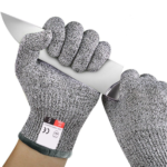 CUT RESISTANT GLOVES LEVEL 5 HPPE SIZE 10 - Image 2