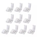100152 Ταχυσύνδεσμος 2 Ταινιών LED RGB - Connector για Όλες τις LED Ταινίες DC-12-24V 10mm RGB - Image 2