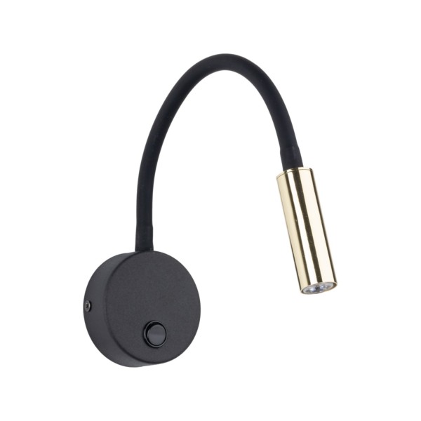 TK LIGHTING WALL LAMP LAGOS 10039 1XG9 BLACK/GOLD - Image 2