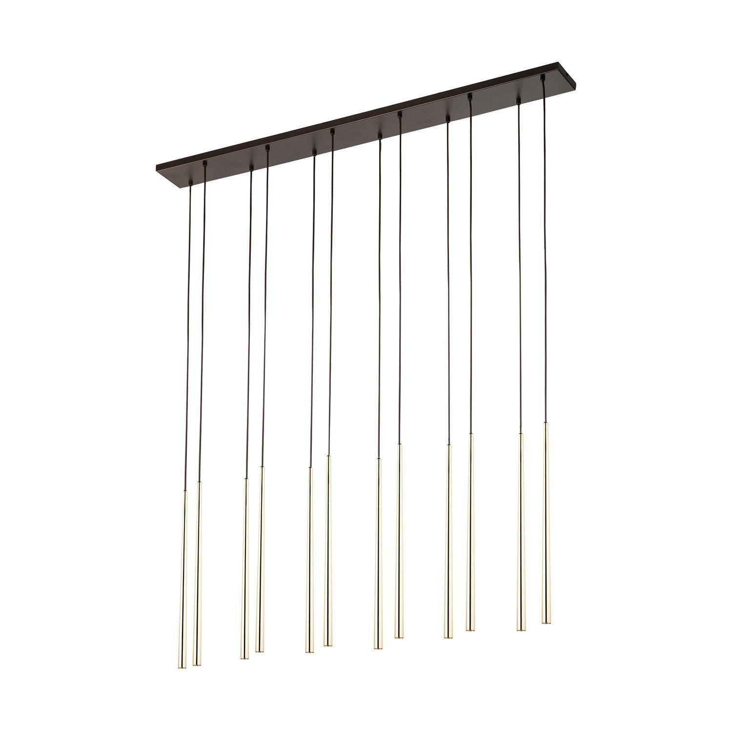 10119 TK LIGHTING PENDANT PIANO 10119 12XG9 BLACK/GOLD - Image 1