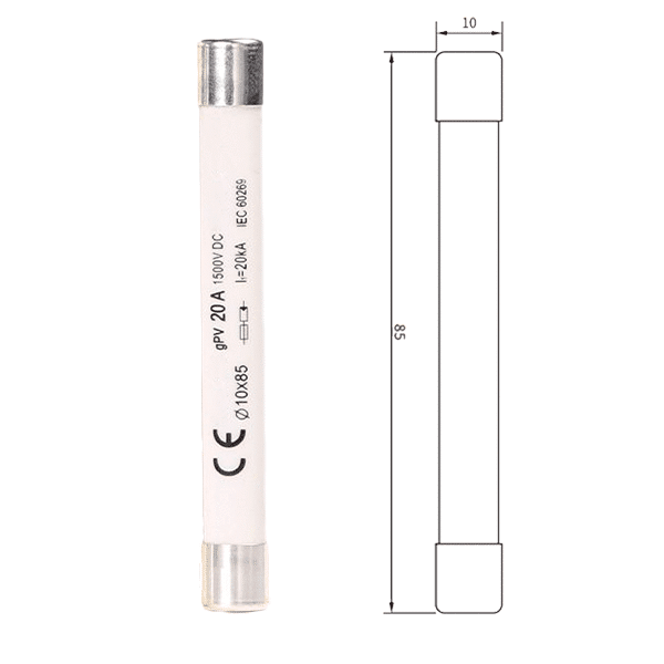 15PV10A-3 ΦΥΣΙΓΓΙ 10X85 10A 1500VDC - Image 1