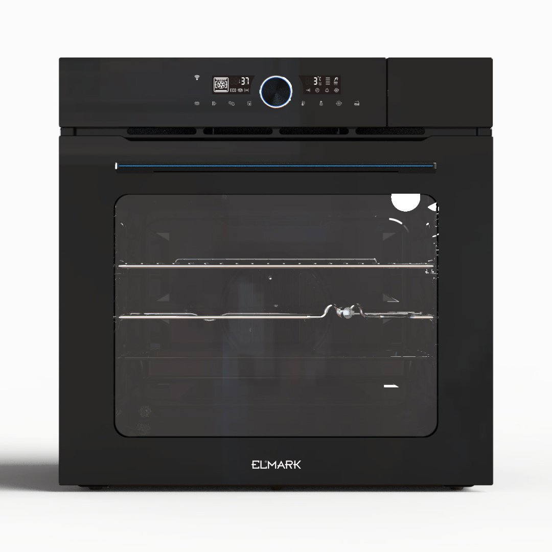 300153 Elmark EL-750114L Εντοιχιζόμενος Φούρνος 75L Tuya Smart με Steam, 60cm Μαύρος Inox (Produced for ELMARK by Midea) - Image 1