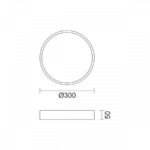 ΠΛΑΦΟΝΙΕΡΑ ΟΡΟΦΗΣ LED CCT 28W 3000K | 4000K | 6000K - Image 2