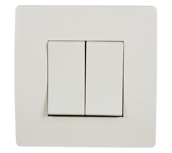 38051S-1 EL BASIC TG103 2 BUTTONS 1 WAY SWITCH CREAM-OLD - Image 1