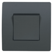 EL BASIC TG115 1 BUTTON CROSS WAY SWITCH GRAPHITE-