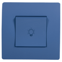 EL BASIC TG112A PUSH LIGHT BUTTON SWITCH BLUE-OLD