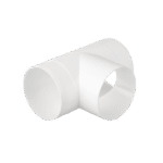 EL02-472 PVC T-JOINT FOR ROUND DUCTS D125MM - Image 2