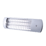 Θερμάστρα Χαλαζία ELMARK EL-QH1200G 1200W Επιτοίχια IPX4 Ασημί (Produced for ELMARK by Midea) - Image 2