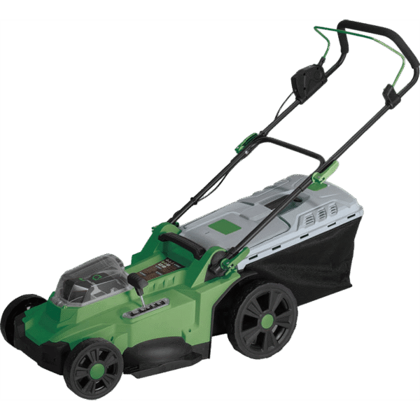 Elmark Επαναφορτιζόμενη Χλοοκοπτική Μηχανή 2x20V Brushless EL-107 Με 2 Μπαταρίες & Φορτιστή - Image 2