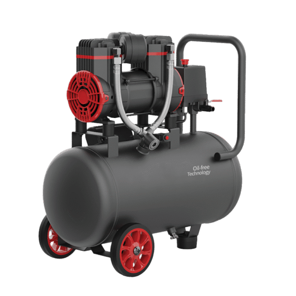 Elmark Oil-Free Air Compressor EL-AC18L – Αεροσυμπιεστής 18L Χωρίς Λάδι Με Ρόδες Μεταφοράς - Image 2