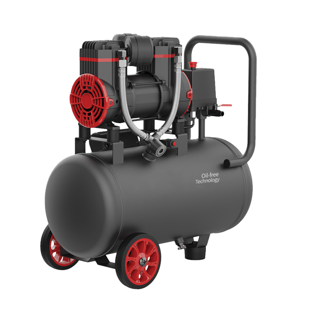 59670 Elmark Oil-Free Air Compressor EL-AC18L – Αεροσυμπιεστής 18L Χωρίς Λάδι Με Ρόδες Μεταφοράς - Image 1