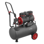 Elmark Αεροσυμπιεστής Χωρίς Λάδι 24L EL-AC24L – 1450W Με Διπλή Έξοδο Αέρα