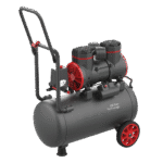 Elmark Αεροσυμπιεστής Χωρίς Λάδι 24L EL-AC24L – 1450W Με Διπλή Έξοδο Αέρα - Image 3