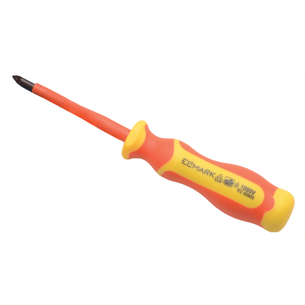 598022 VDE INSULATED SCREWDRIVER- PZ 1000V PZ1X80MM - Image 1