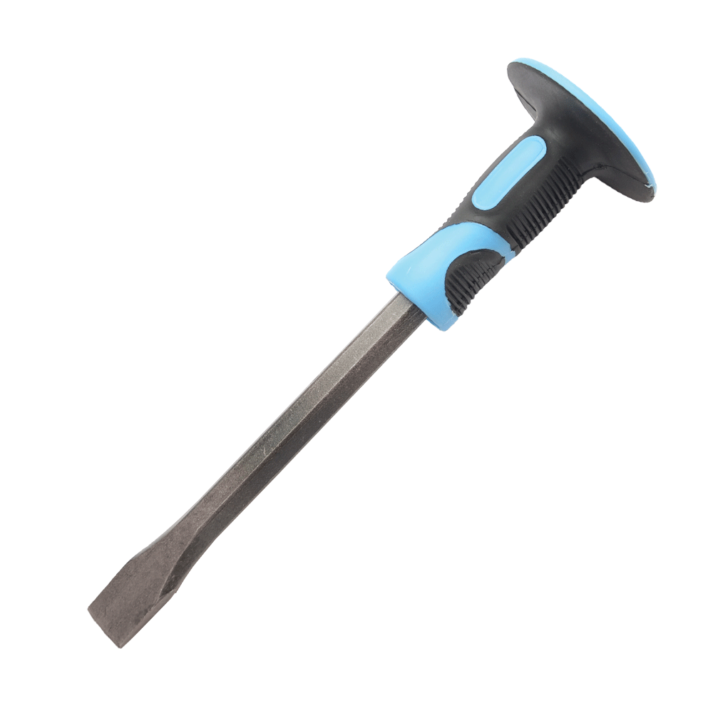 598320 CHISEL AND PUNCH WITH TPR HANDLE 16x300mm - Image 1