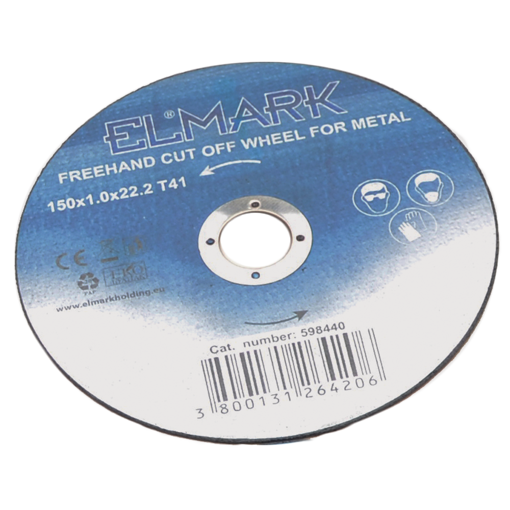 598442 FREEHAND CUT OFF WHEEL FOR METAL 150x3.0x22.2 T41 - Image 1