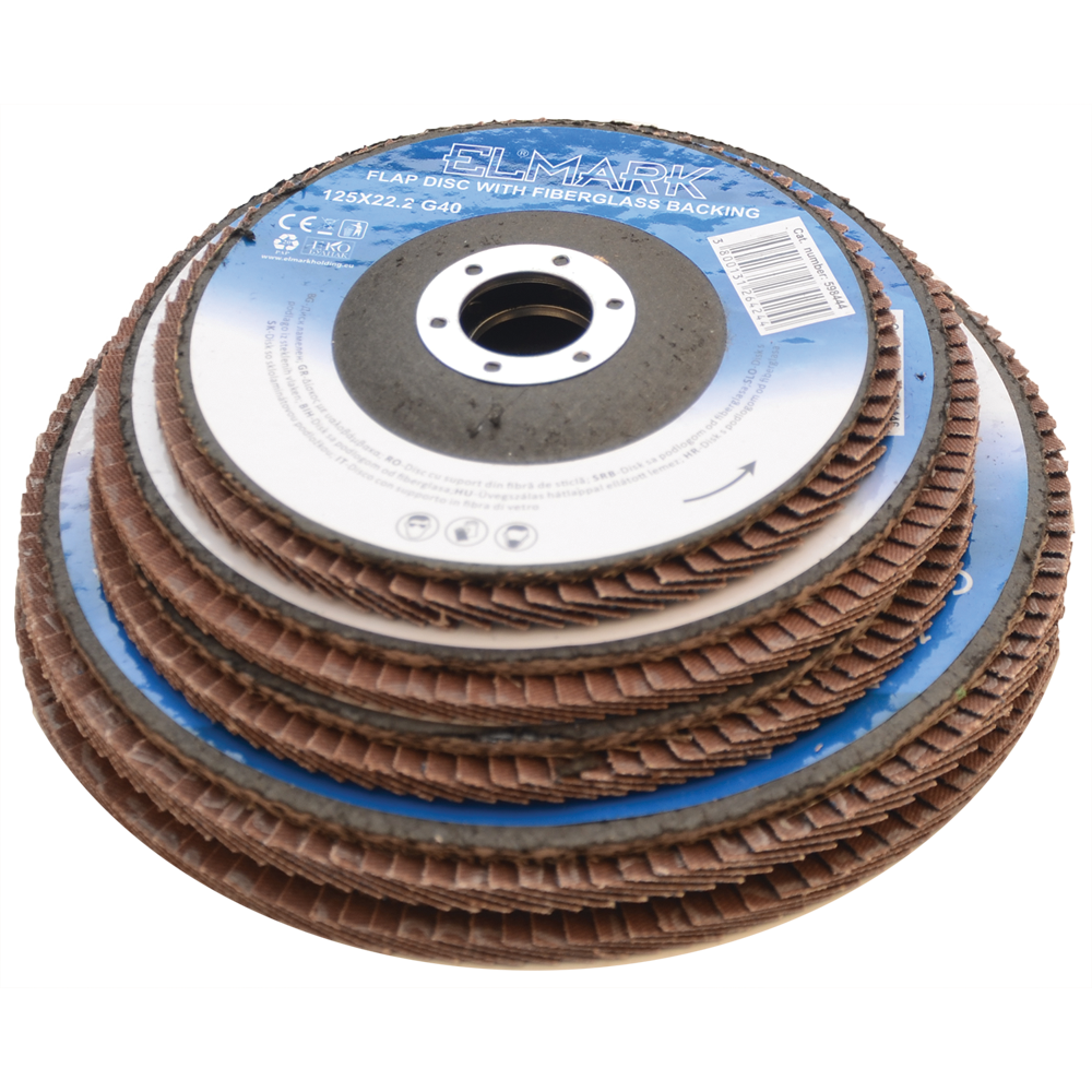 598444 FLAP DISC WITH FIBERGLASS BACKING 125X22.2 G40 - Image 1