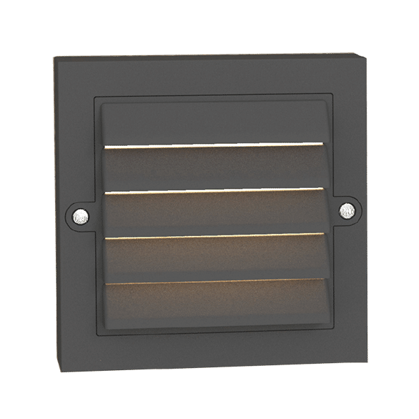 6BL-8 GRF304 LED ΑΠΛΙΚΑ ΕΞ. ΧΩΡΟΥ 6W 4000K IP65 ΜΑΥΡΟ - Image 1