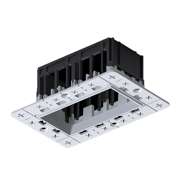 92MOD2RR MODENA 2 MODULE RECESSED BOX WITHOUT FRAME - Image 1