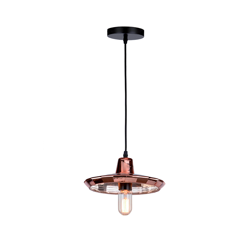 955CLARK1A CLARK-1A ΚΡΕΜΑΣΤΟ ΦΩΤΙΣΤΙΚΟ 1XE27 ΧΑΛΚΟΣ D260mm - Image 1