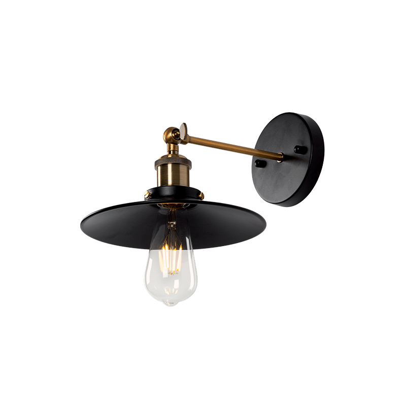 955DAMON1W-1 DAMON ΑΠΛΙΚΑ 1XE27 ΜΑΥΡΟ D230mm - Image 1
